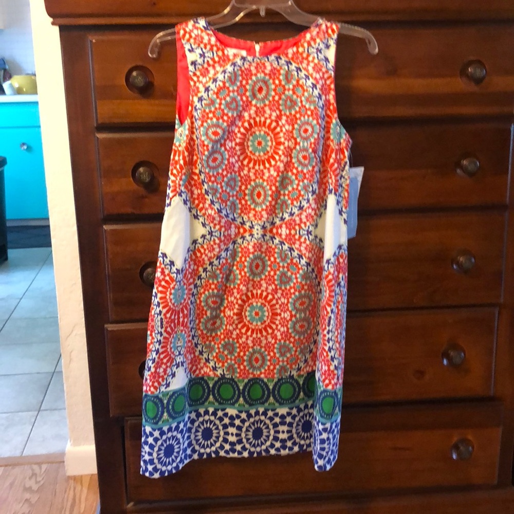 London Times Sleeveless Dress